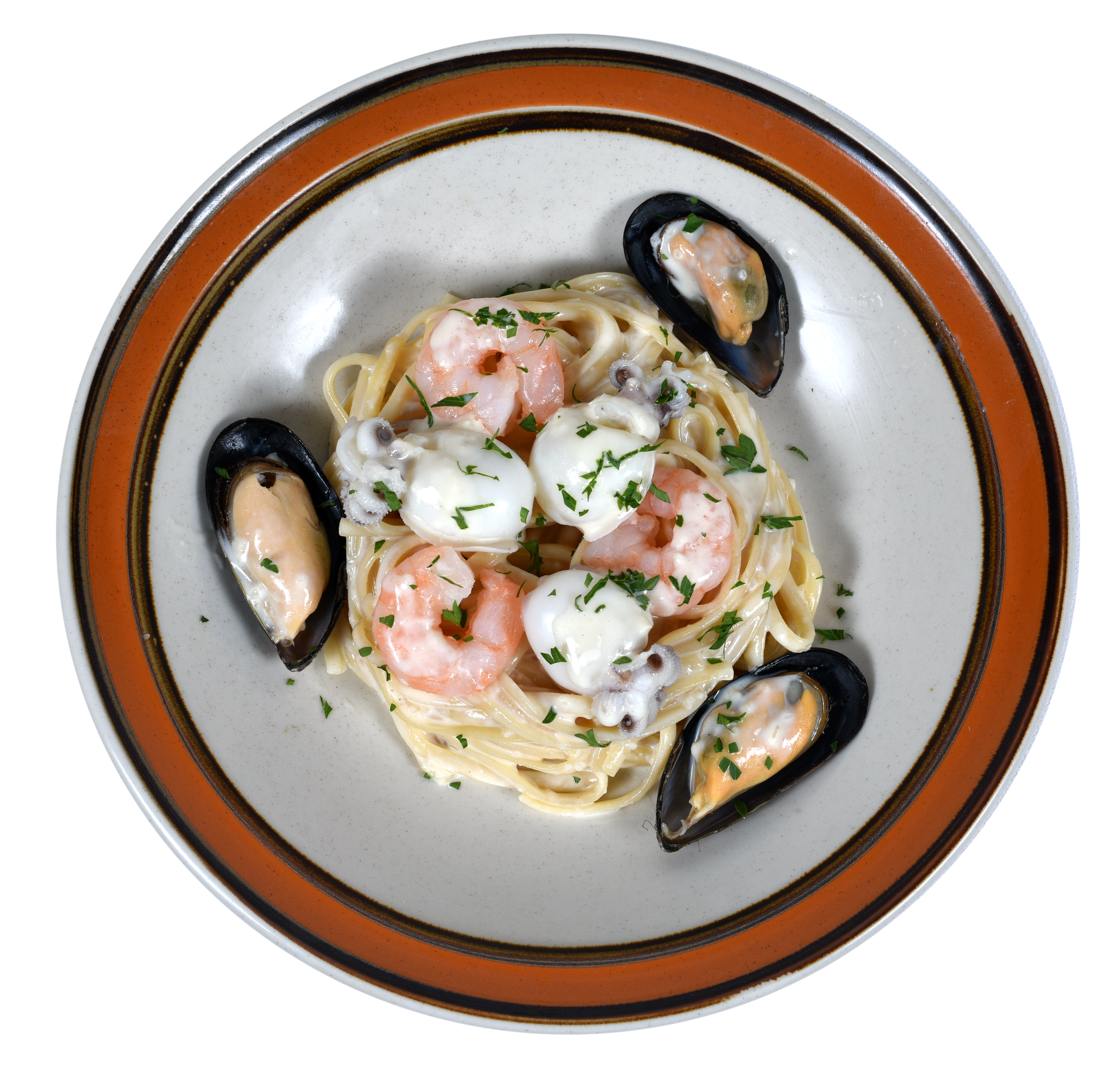 Mì linguine sốt kem hải sản