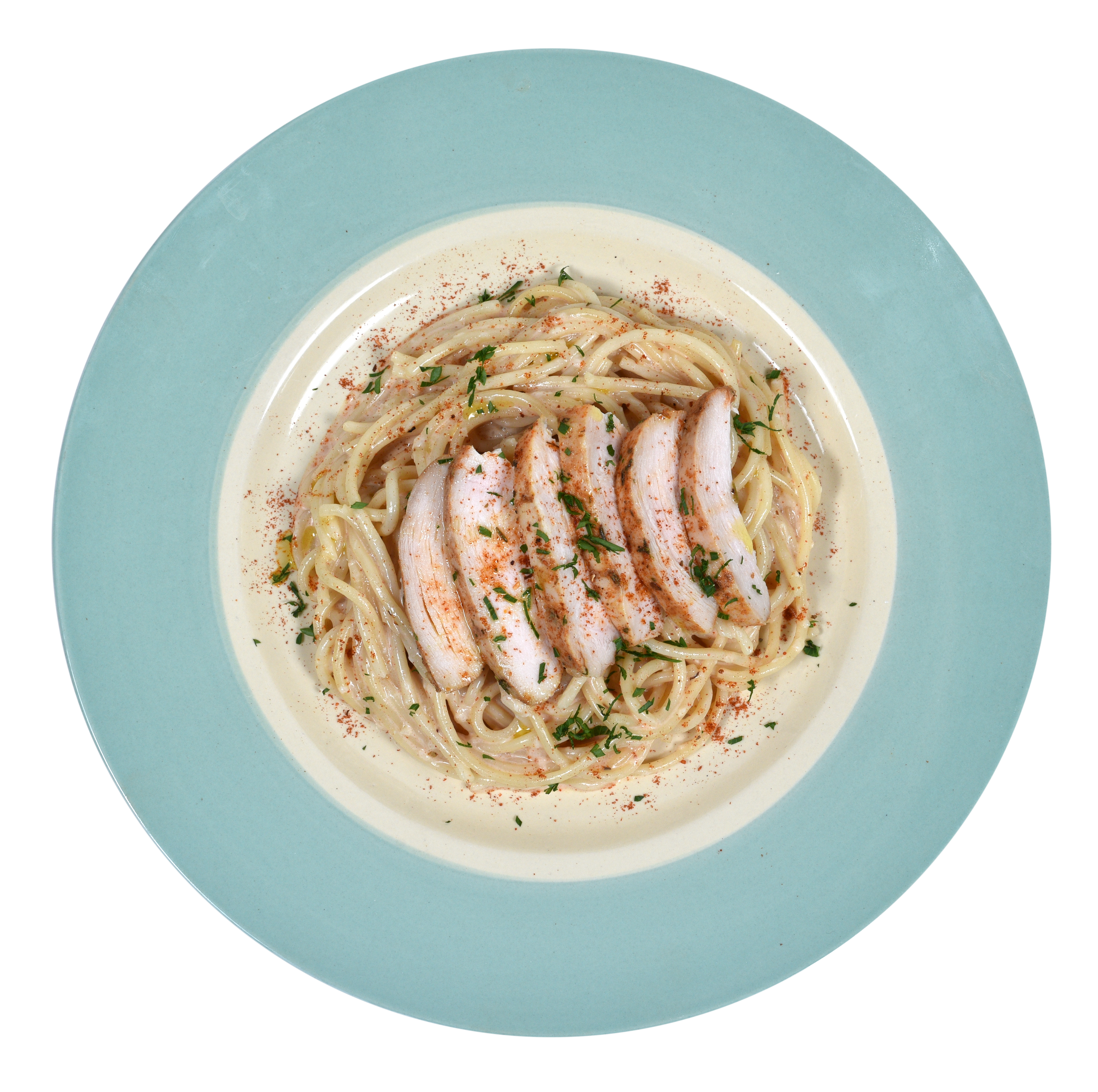 Mì spaghetti với gà sốt kem vị Cajun