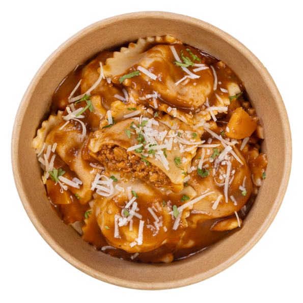 Ravioli nhân thịt bò và sốt cà đặc biệt